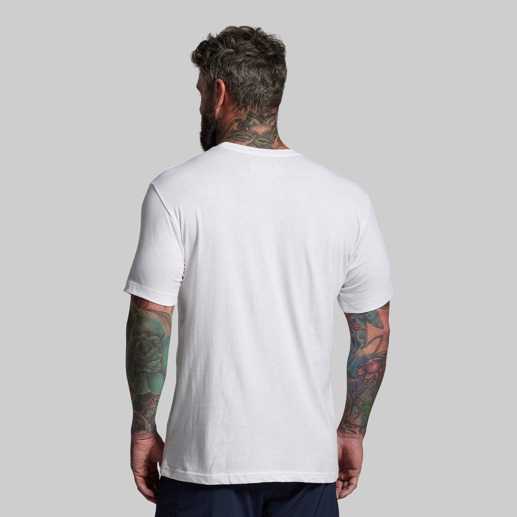 BP Flag Tee (White/Red)