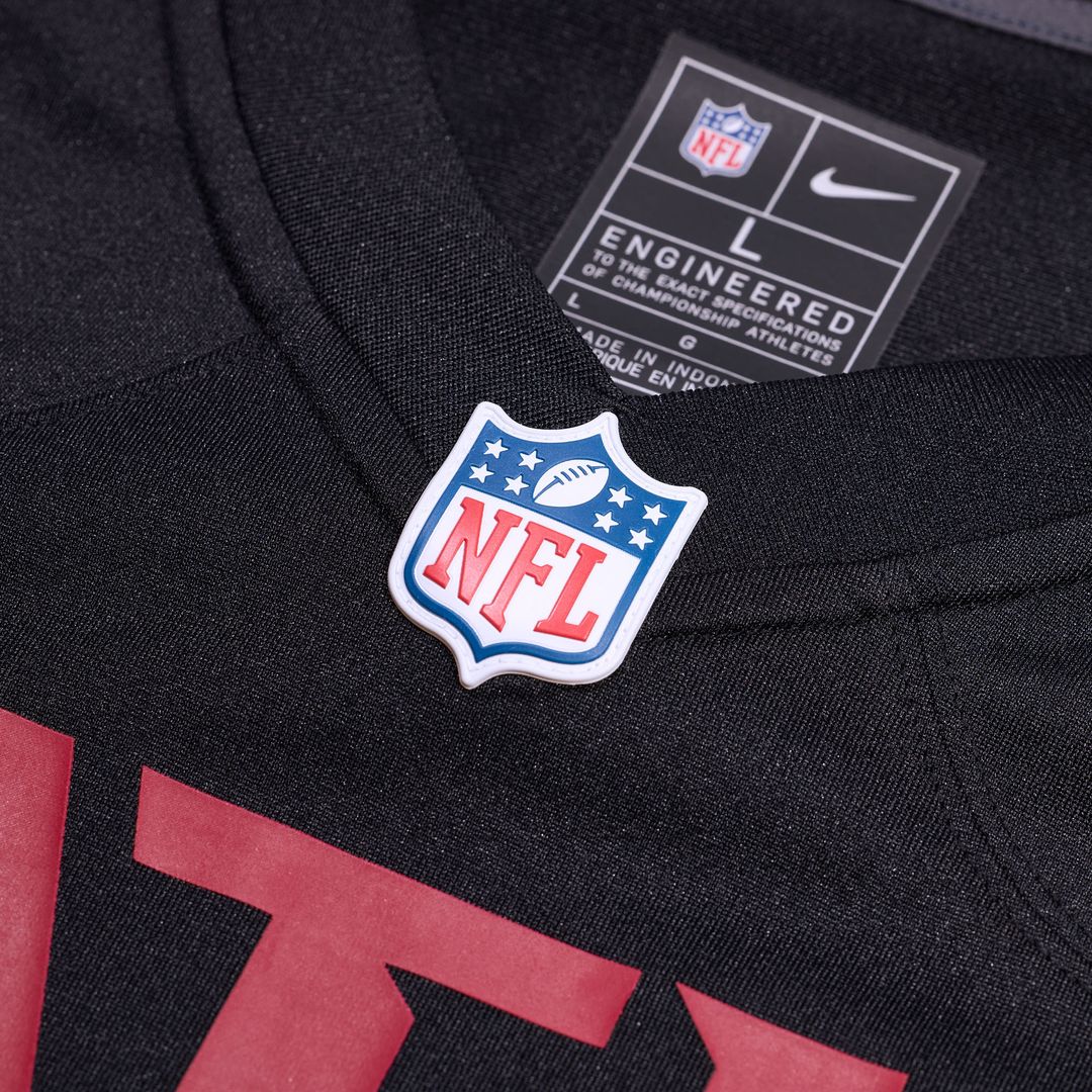 Liam McCullough Atlanta Falcons Nike Team Game Jersey -  Black