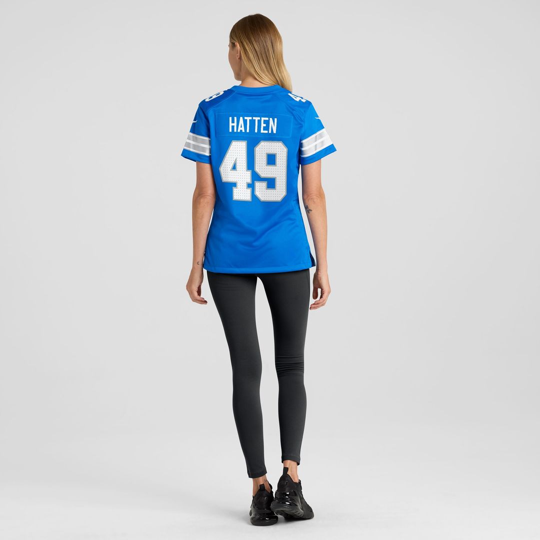 Hogan Hatten Detroit Lions Nike Women's Game Jersey -  Blue
