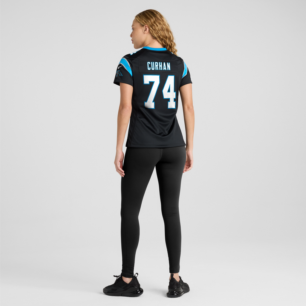 Jake Curhan Carolina Panthers Nike Women's Team Game Jersey -  Black