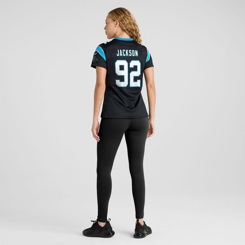 Cam Jackson Carolina Panthers Nike Women's Team Game Jersey -  Black