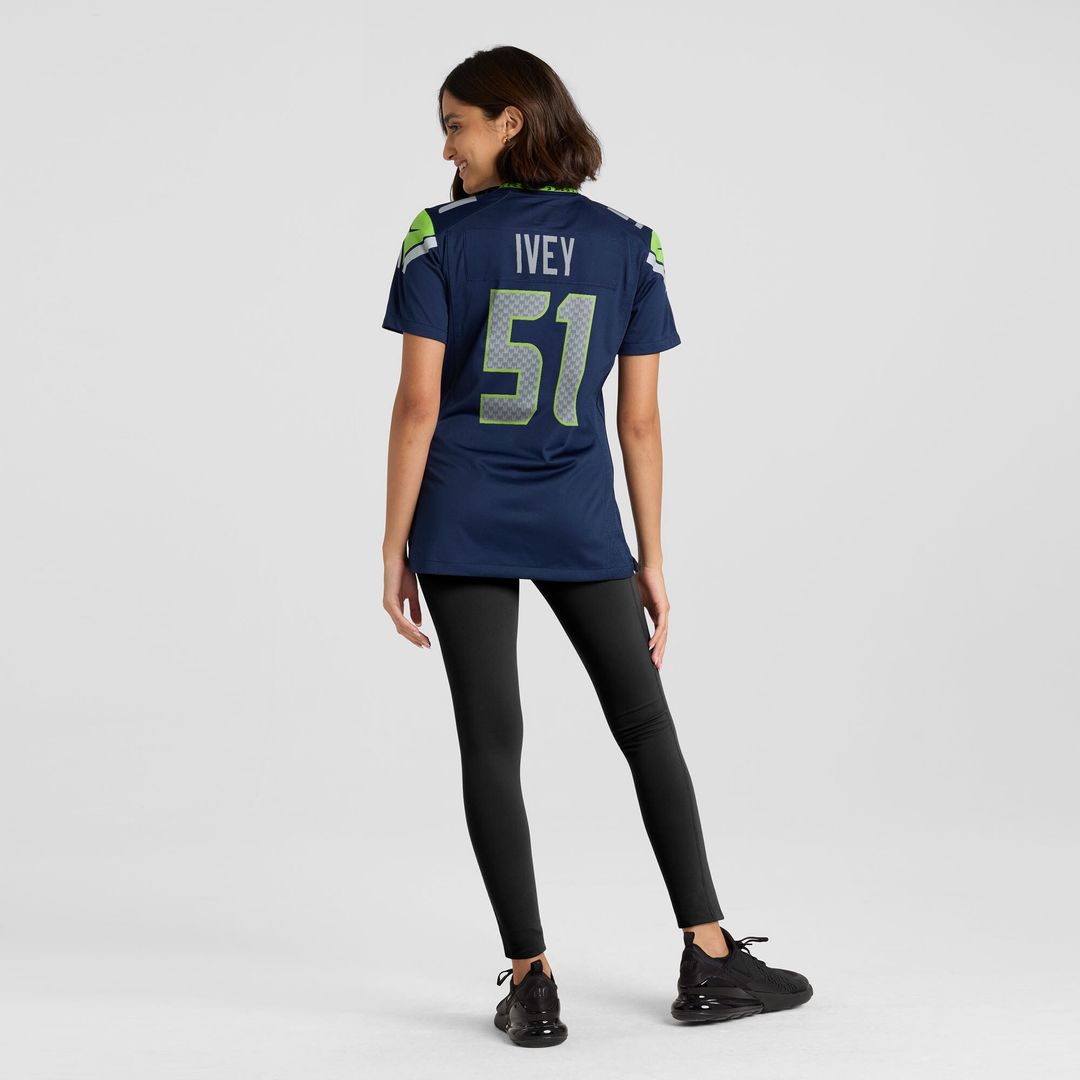 Jared Ivey Seattle Seahawks Nike Women's Team Game Jersey -  College Navy
