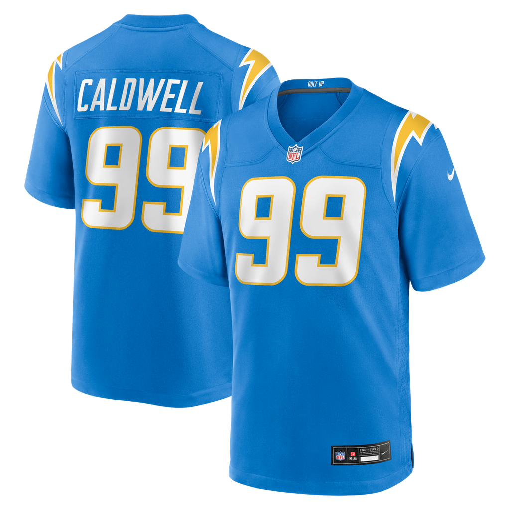Jamaree Caldwell Los Angeles Chargers Nike Team Game Jersey -  Powder Blue