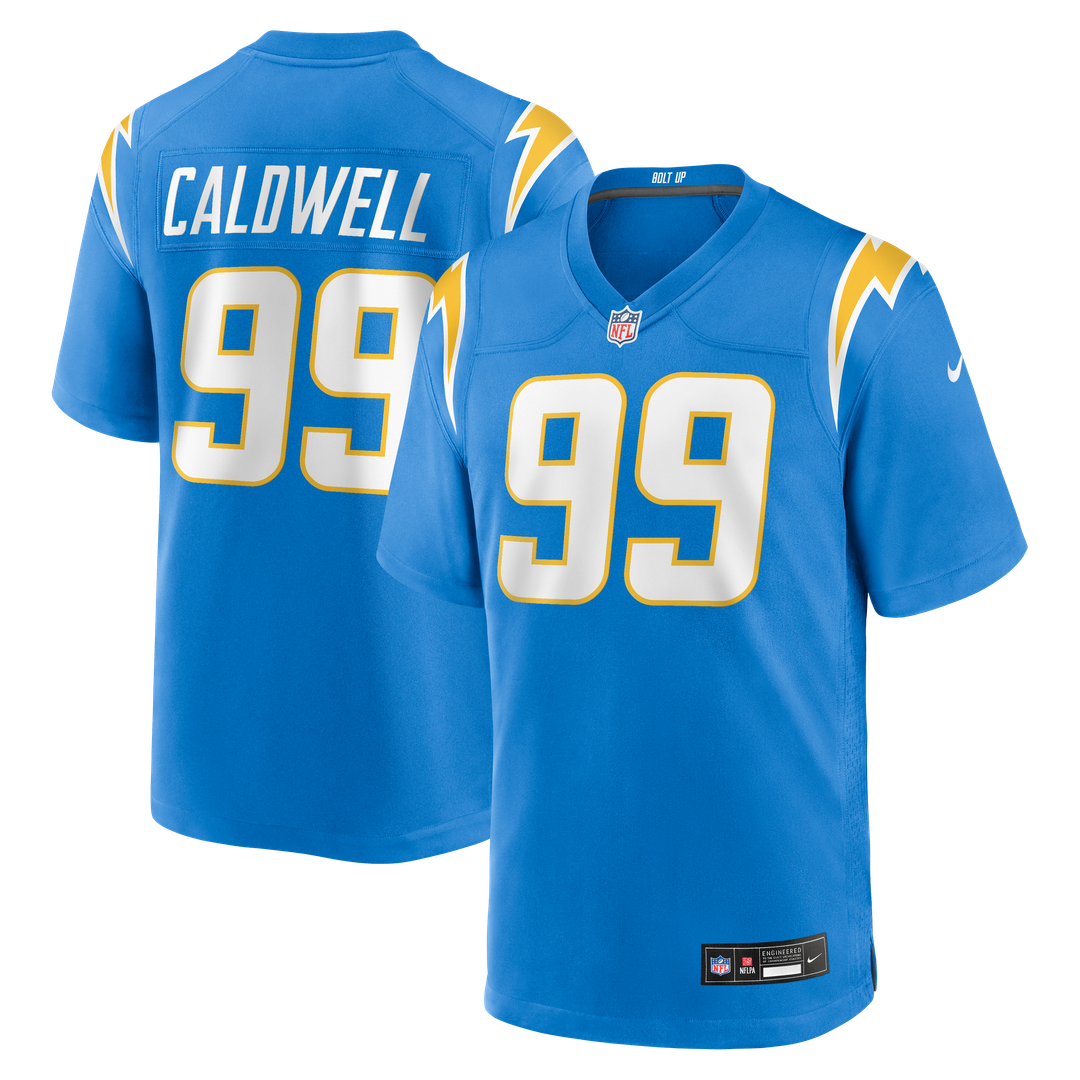 Jamaree Caldwell Los Angeles Chargers Nike Team Game Jersey -  Powder Blue