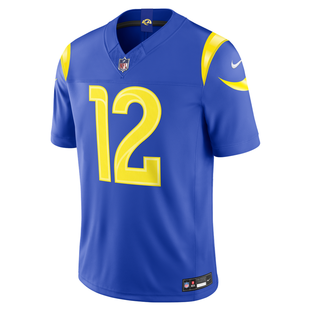 Puka Nacua Los Angeles Rams Nike Vapor F.U.S.E. Stitched Limited Jersey - Royal