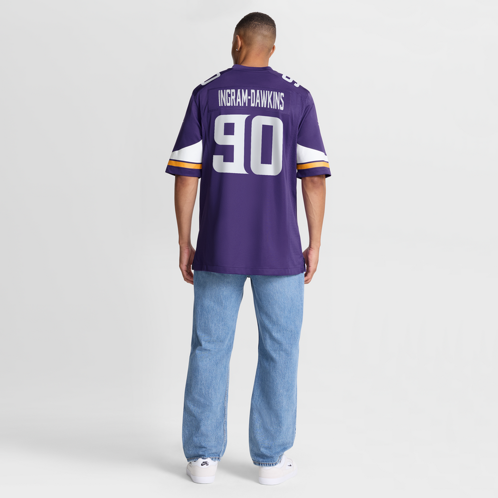 Tyrion Ingram-Dawkins Minnesota Vikings Nike Team Game Jersey -  Purple