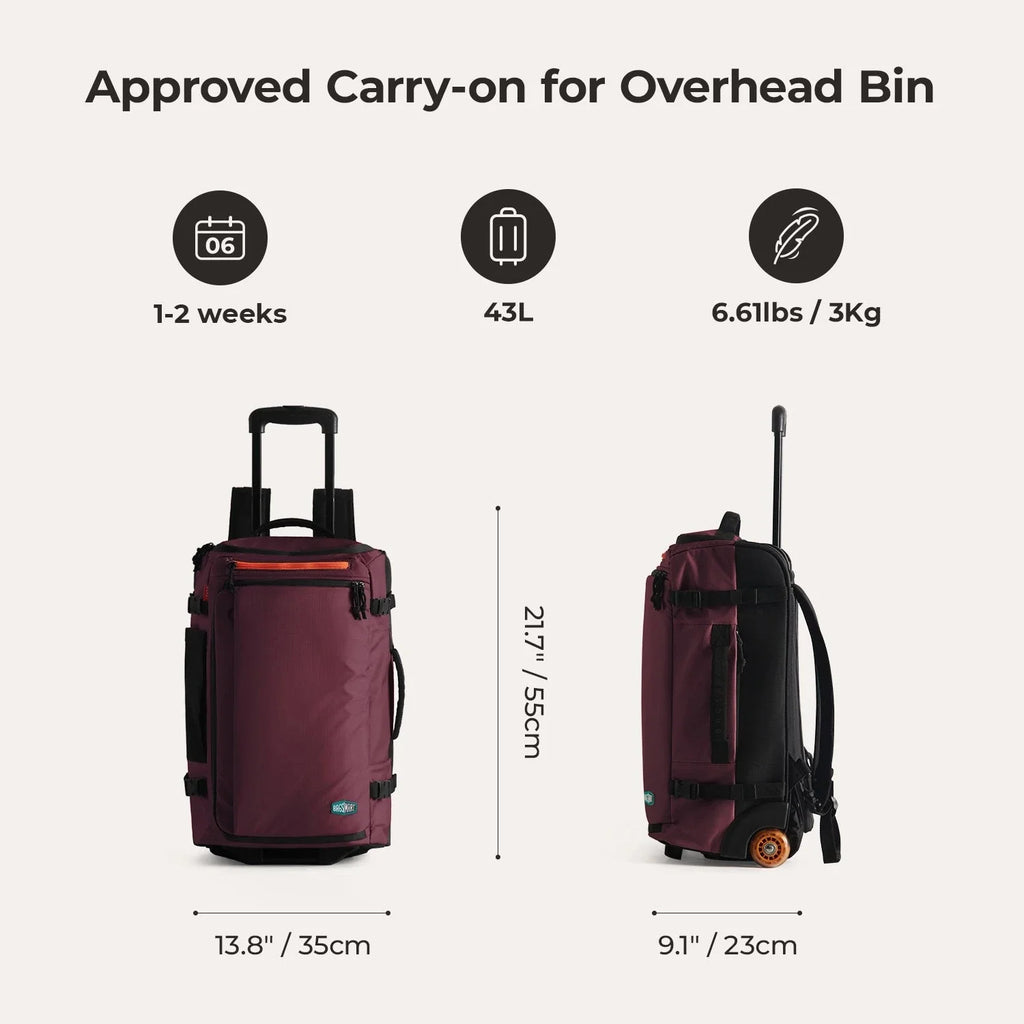 Blast 43L Roller Backpack