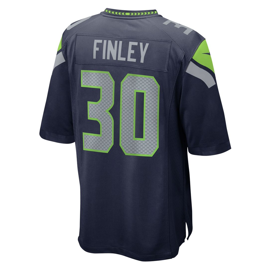 AJ Finley Seattle Seahawks Nike Team Game Jersey -  College Navy