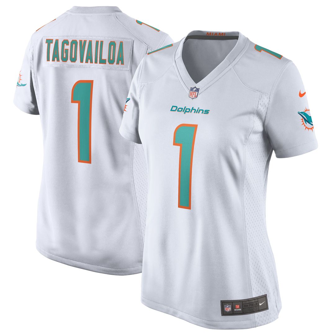 Tua Tagovailoa Miami Dolphins Nike Women's Game Jersey - Aqua