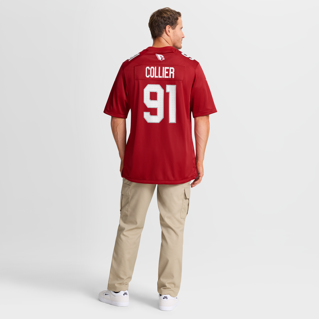 L.J. Collier Arizona Cardinals Nike Team Game Jersey -  Cardinal