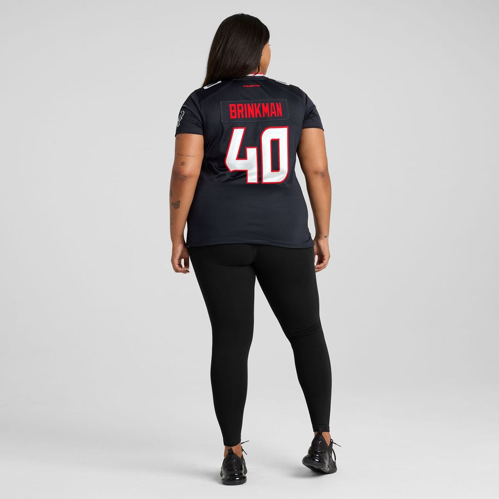 Austin Brinkman Houston Texans Nike Women's Team Game Jersey -  Navy