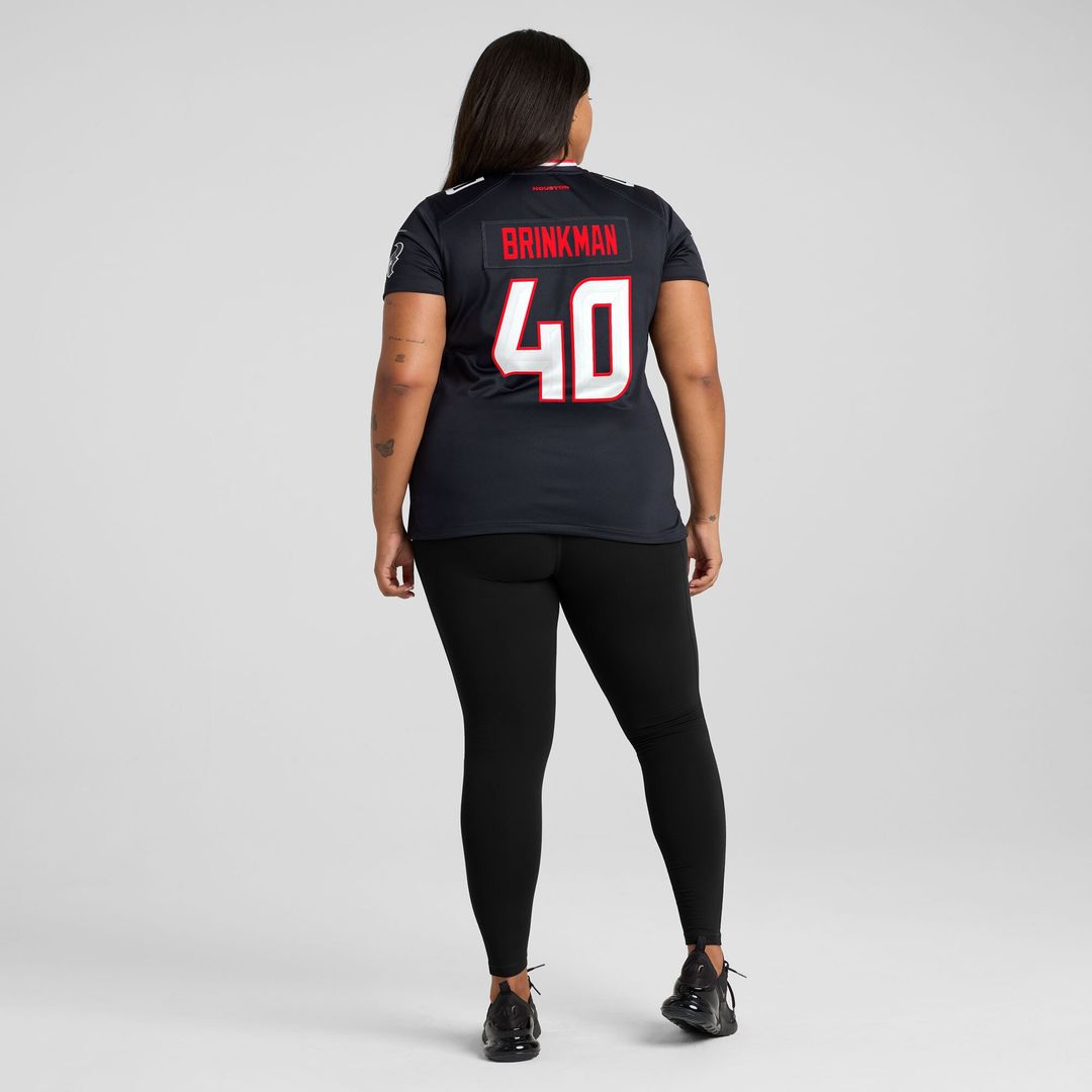 Austin Brinkman Houston Texans Nike Women's Team Game Jersey -  Navy