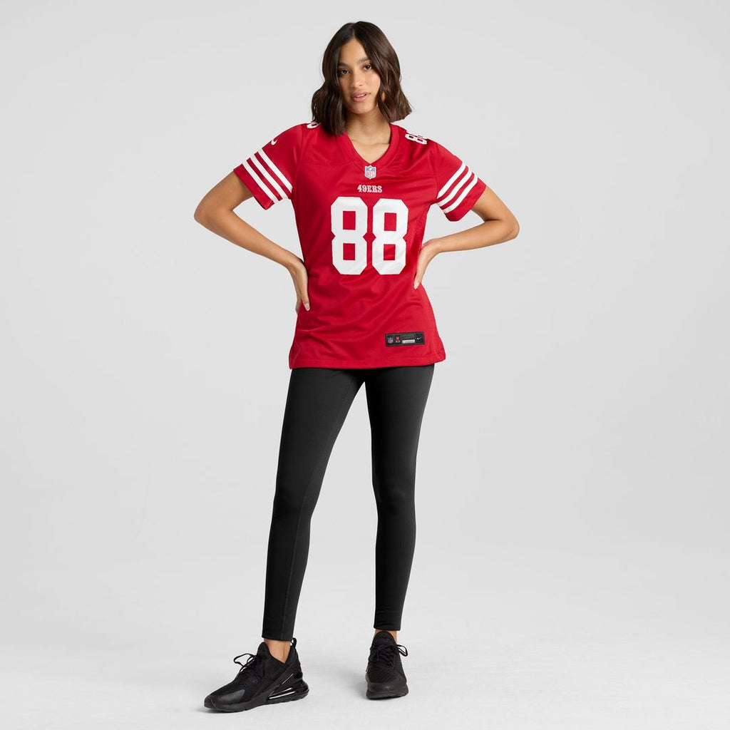 Jake Tonges San Francisco 49ers Nike Women's Team Game Jersey -  Scarlet