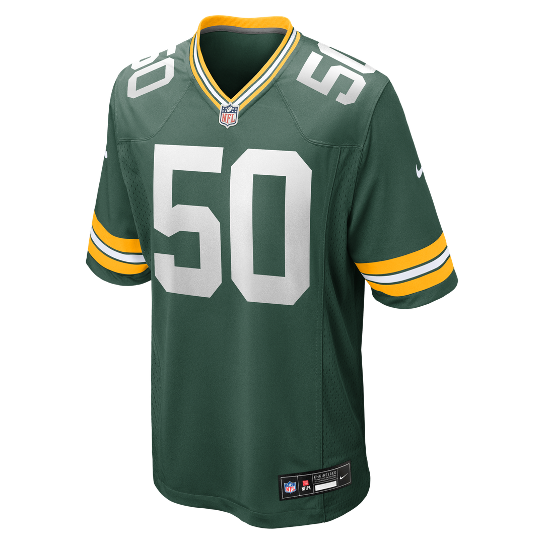 Zach Tom Green Bay Packers Nike Game Player Jersey - Green