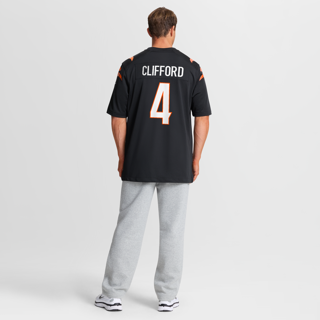 Sean Clifford Cincinnati Bengals Nike Team Game Jersey -  Black
