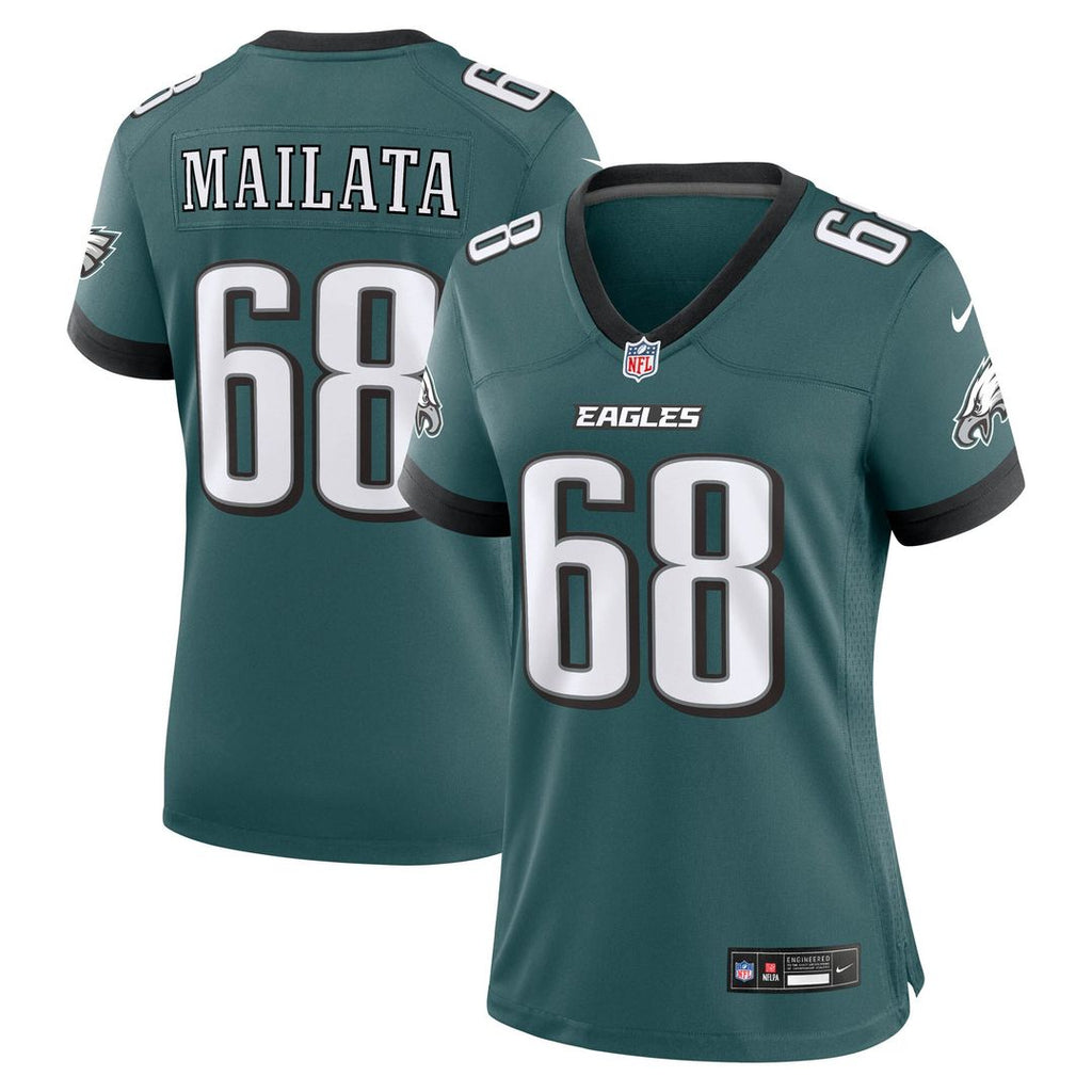 Jordan Mailata Philadelphia Eagles Nike Women's Team Game Jersey -  Midnight Green