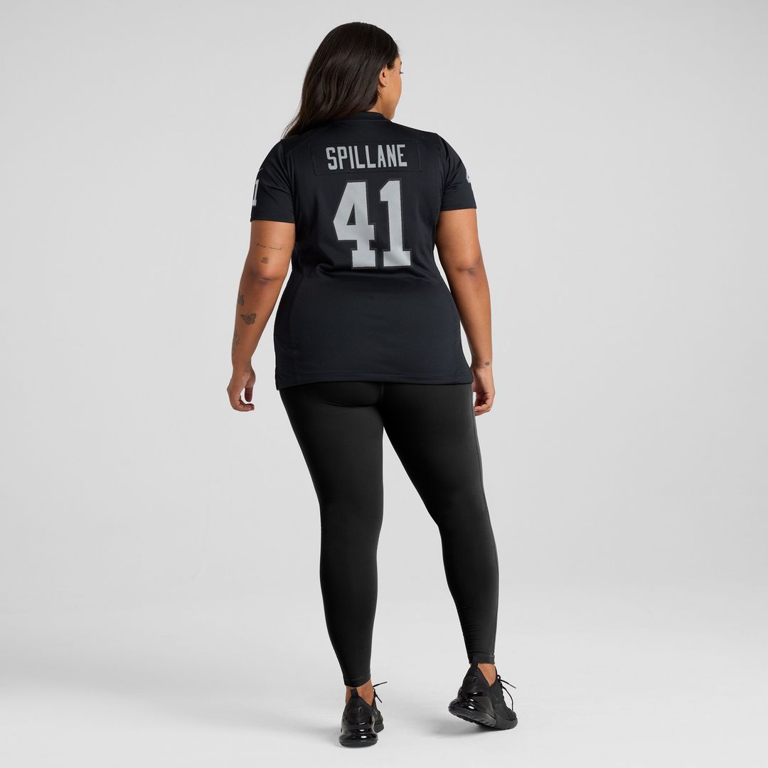 Robert Spillane Las Vegas Raiders Nike Women's Game Player Jersey - Black