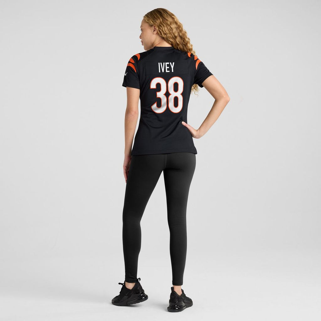 DJ Ivey Cincinnati Bengals Nike Women's Team Game Jersey -  Black