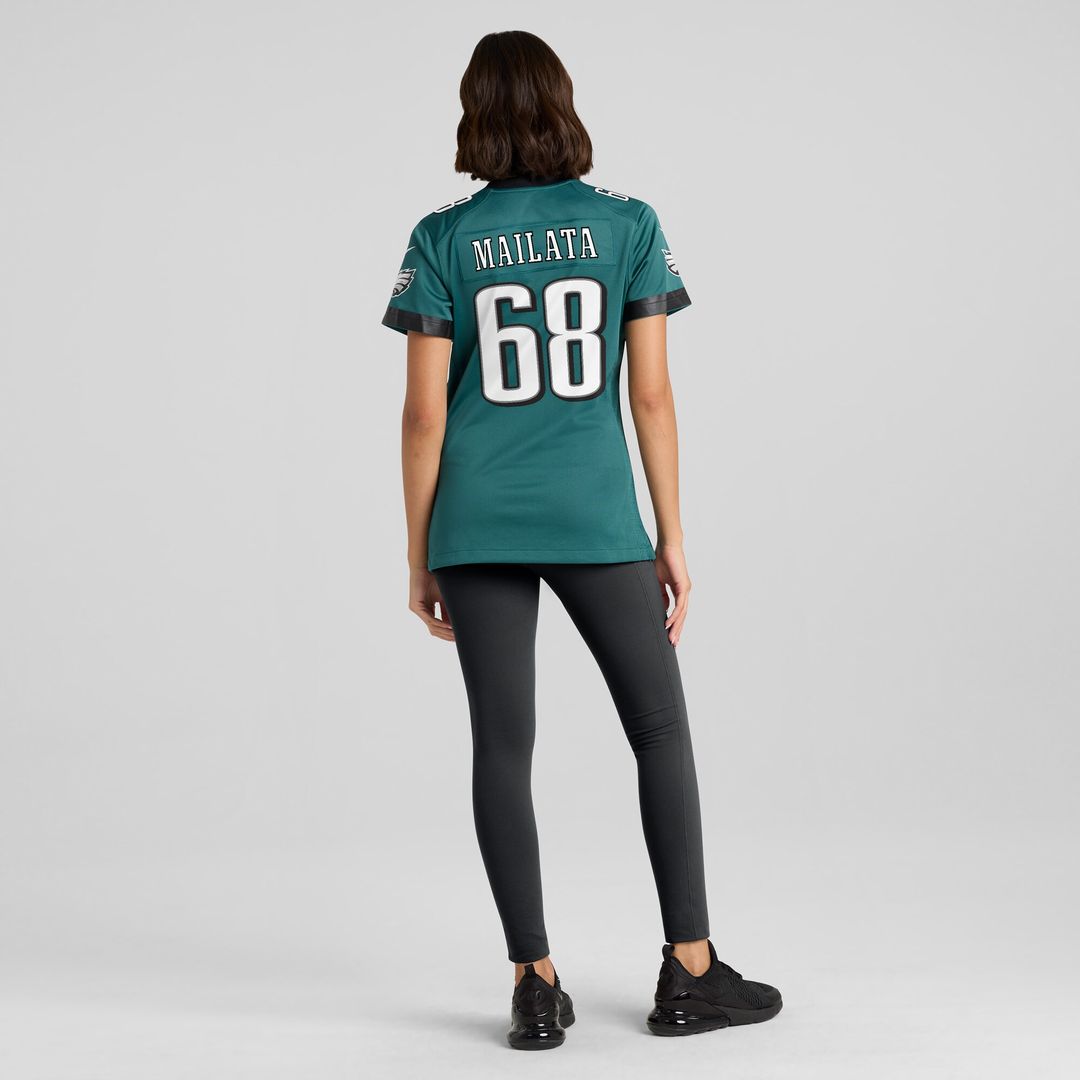 Jordan Mailata Philadelphia Eagles Nike Women's Team Game Jersey - Midnight Green