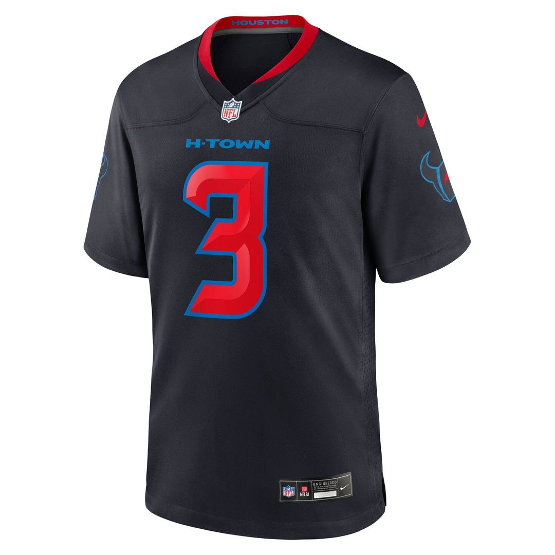 Tank Dell Houston Texans Nike 2nd Alternate Game Jersey -  Navy