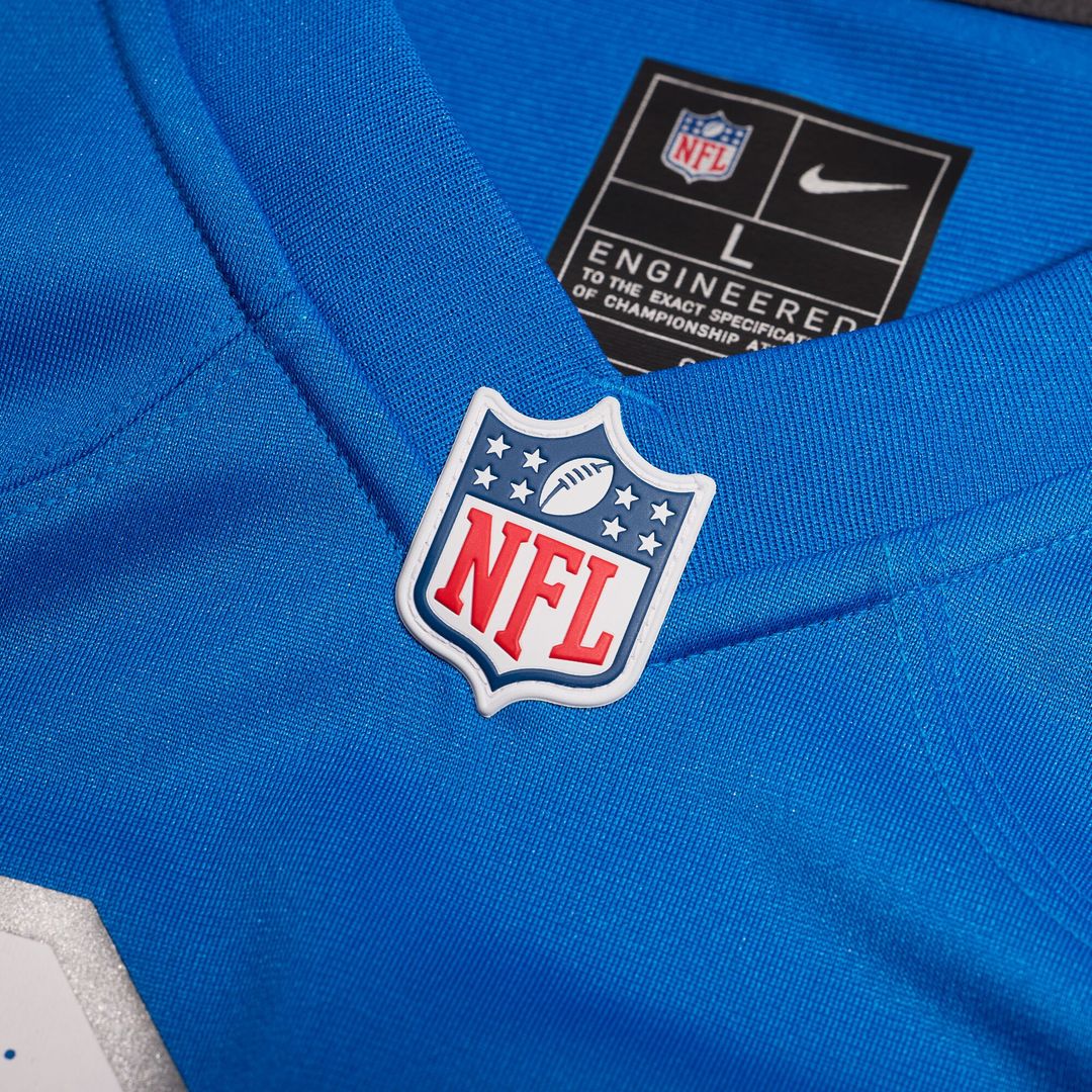 Number 1 Dad Detroit Lions Nike Game Jersey - Blue