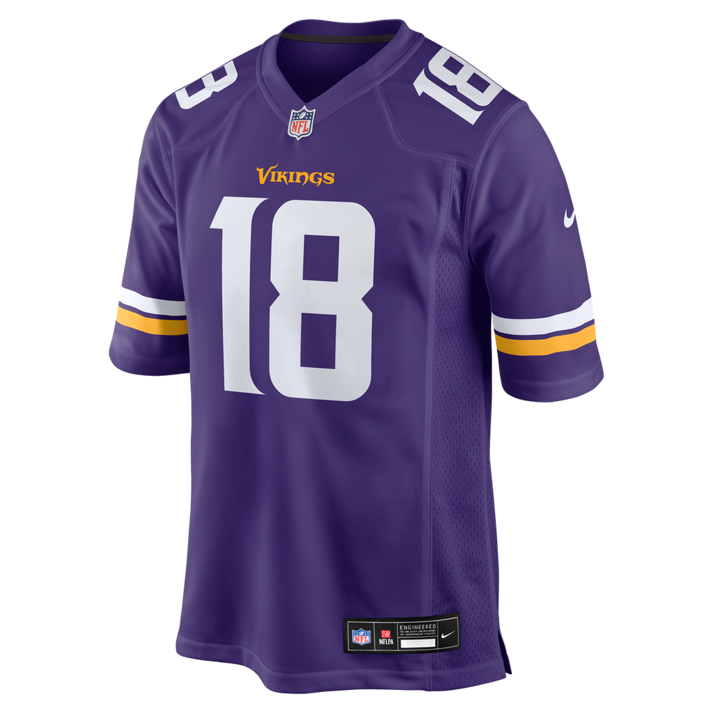 Justin Jefferson Minnesota Vikings Nike Player Game Jersey - Purple