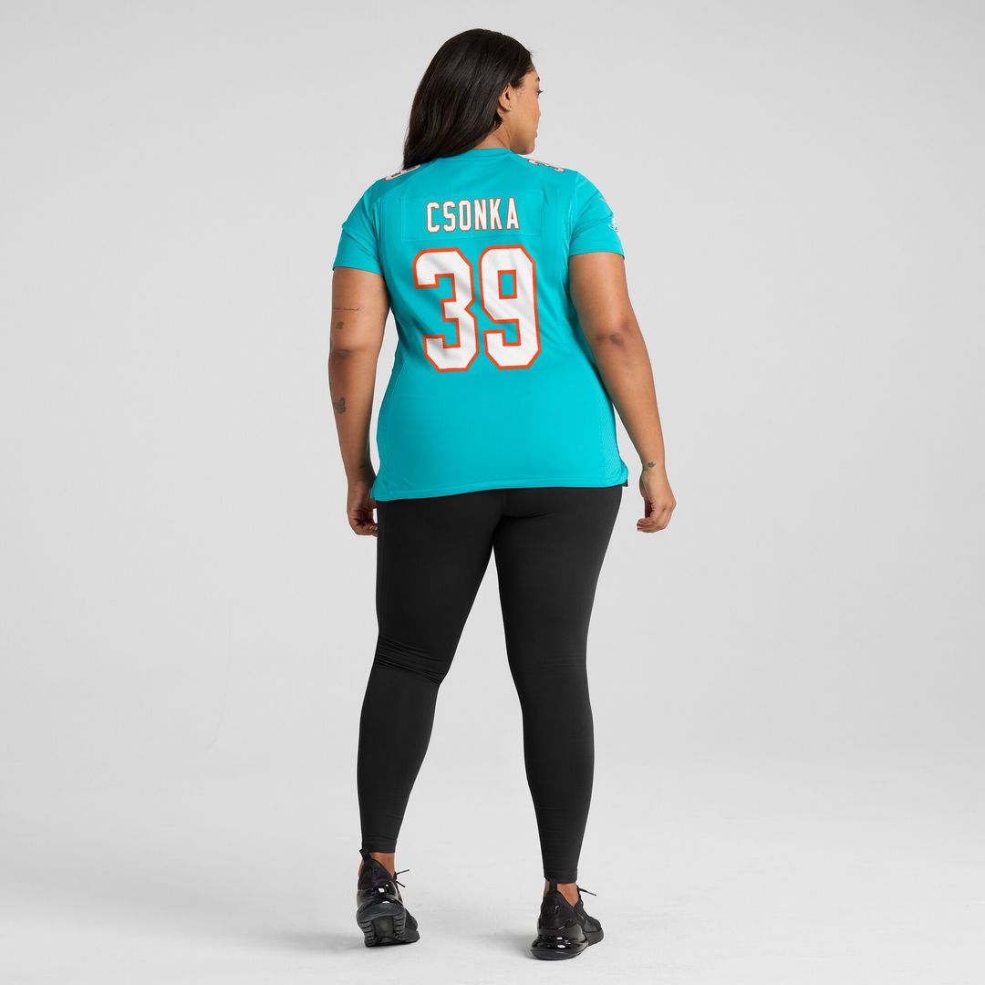 Larry Csonka Miami Dolphins Nike Women's Game Retired Player Jersey - Aqua