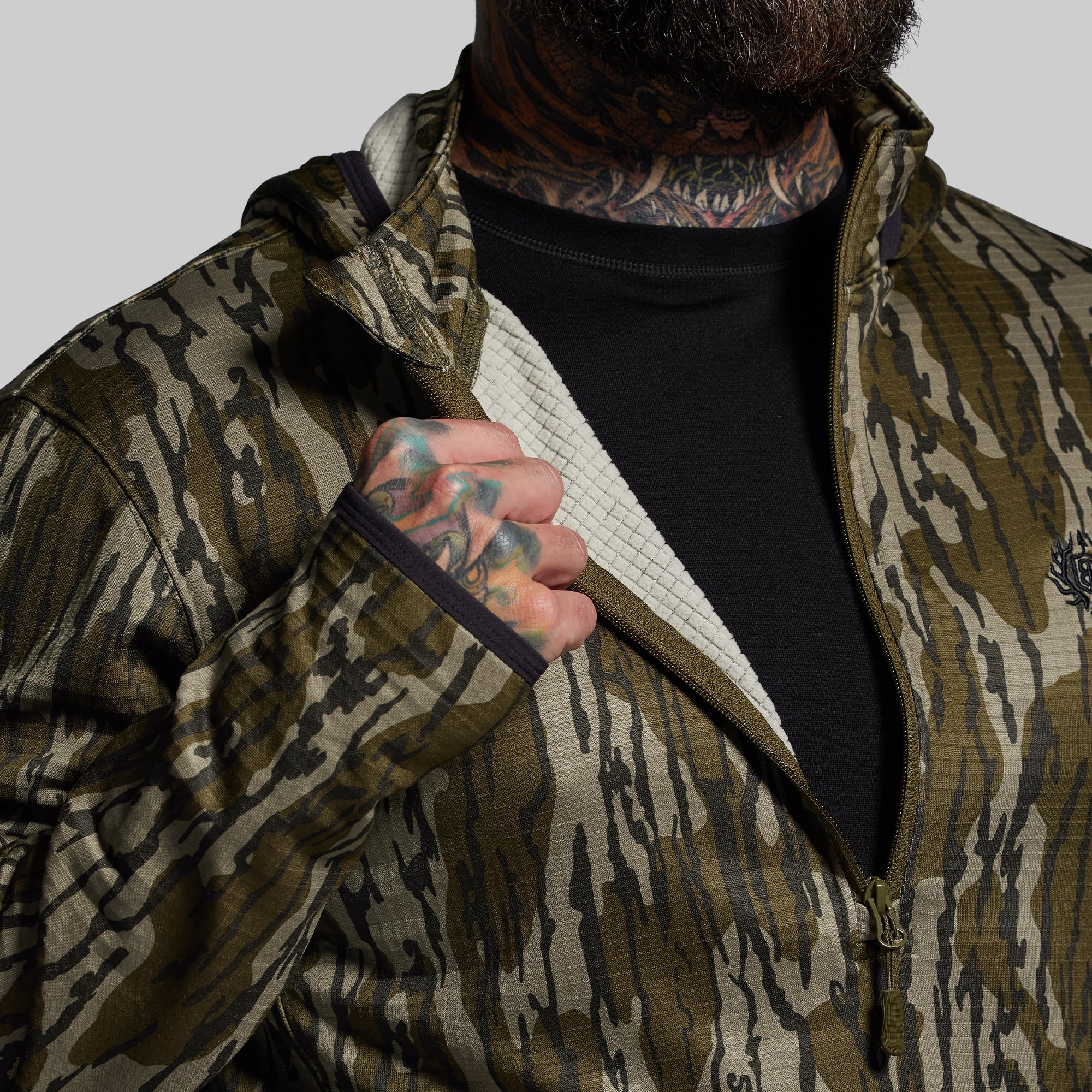 Quiver Half Zip Hoodie 2.0 (Mossy Oak® Original Bottomland®)