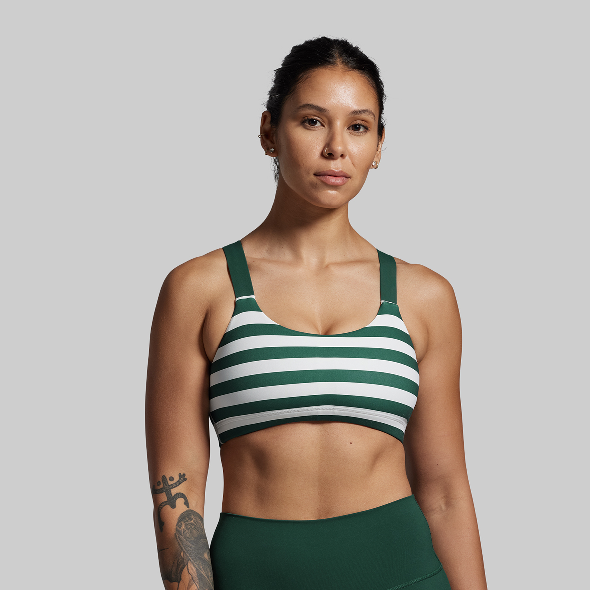 Moxie Sports Bra (Grove Stripe)