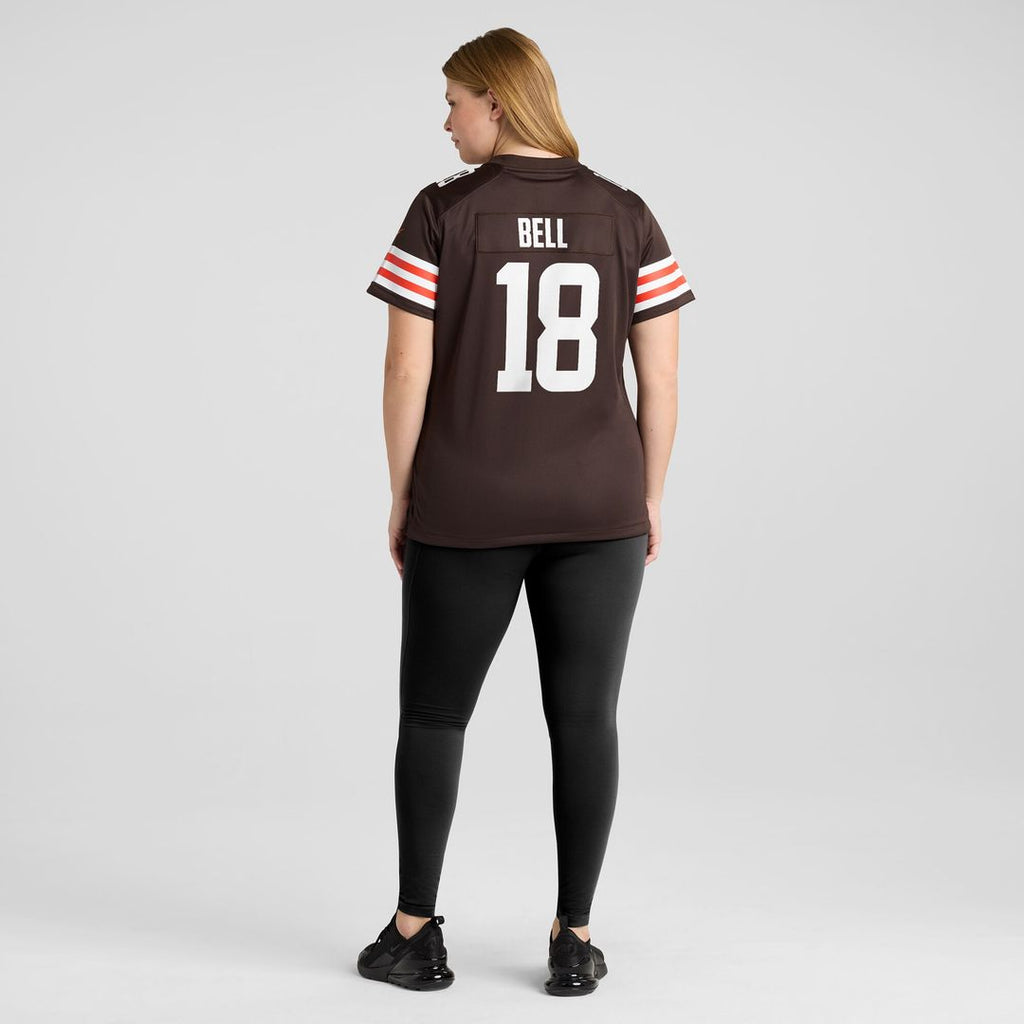 David Bell Cleveland Browns Nike Women's Game Jersey - Brown