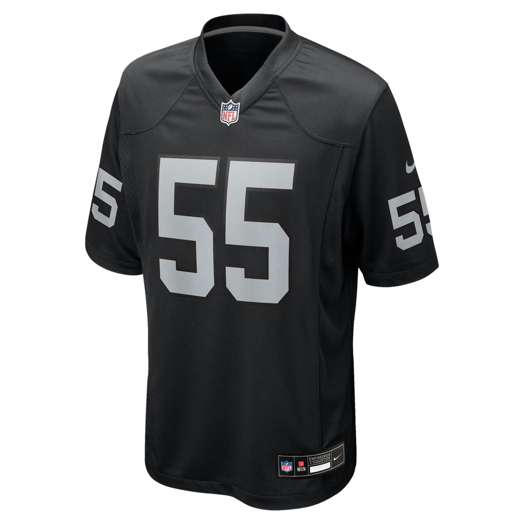 Cody Lindenberg Las Vegas Raiders Nike Team Game Jersey -  Black