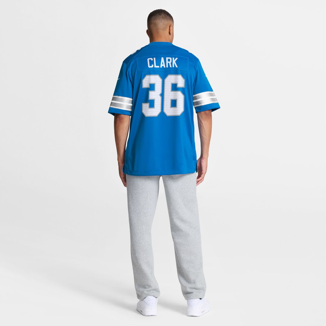 Chuck Clark Detroit Lions Nike Team Game Jersey - Blue