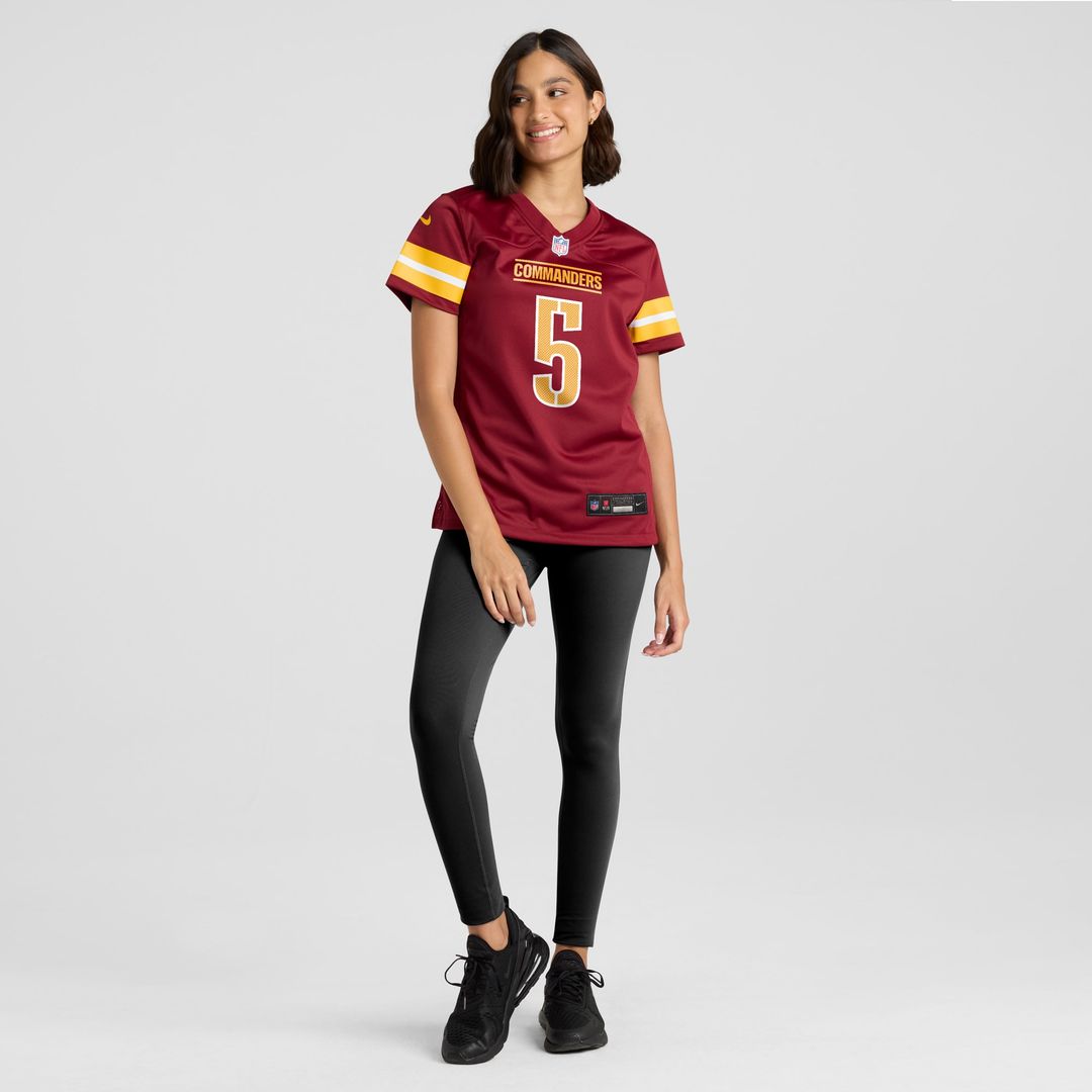 Jayden Daniels Washington Commanders Nike Women's Alternate Game Player Jersey - Black