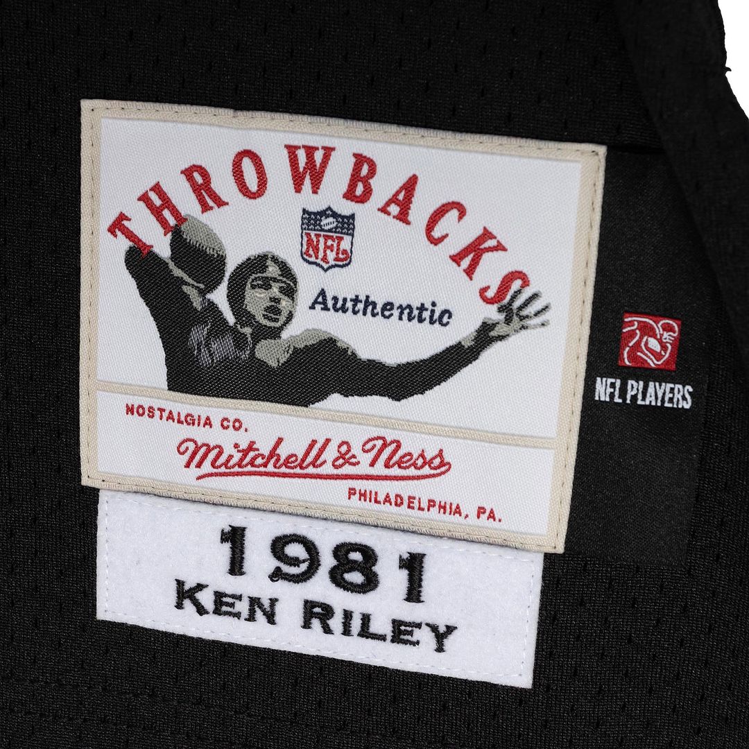 Ken Riley Cincinnati Bengals 1981 Mitchell & Ness Authentic Throwback Retired Player Jersey - Black