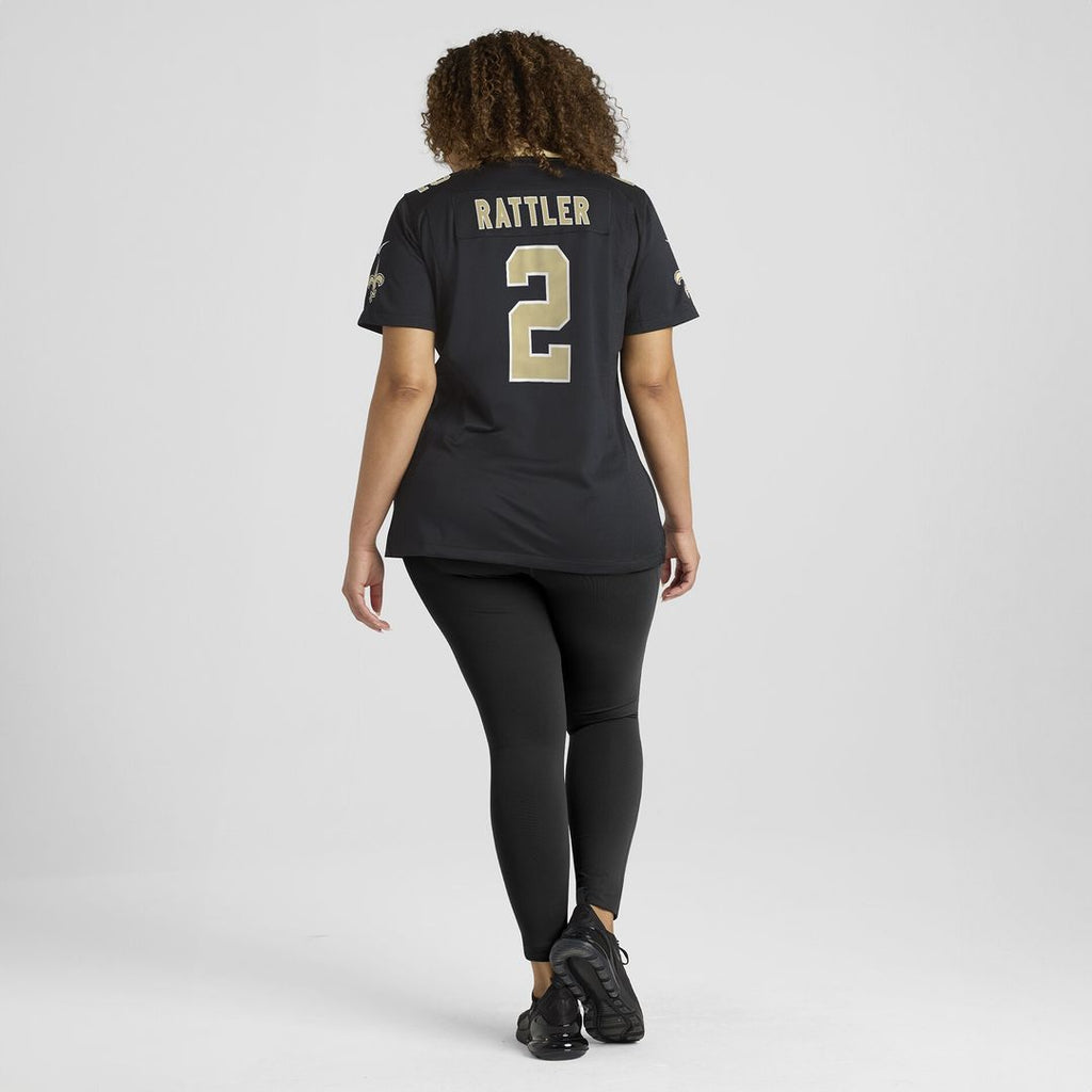 Spencer Rattler New Orleans Saints Nike Women's Team Game Jersey -  Black