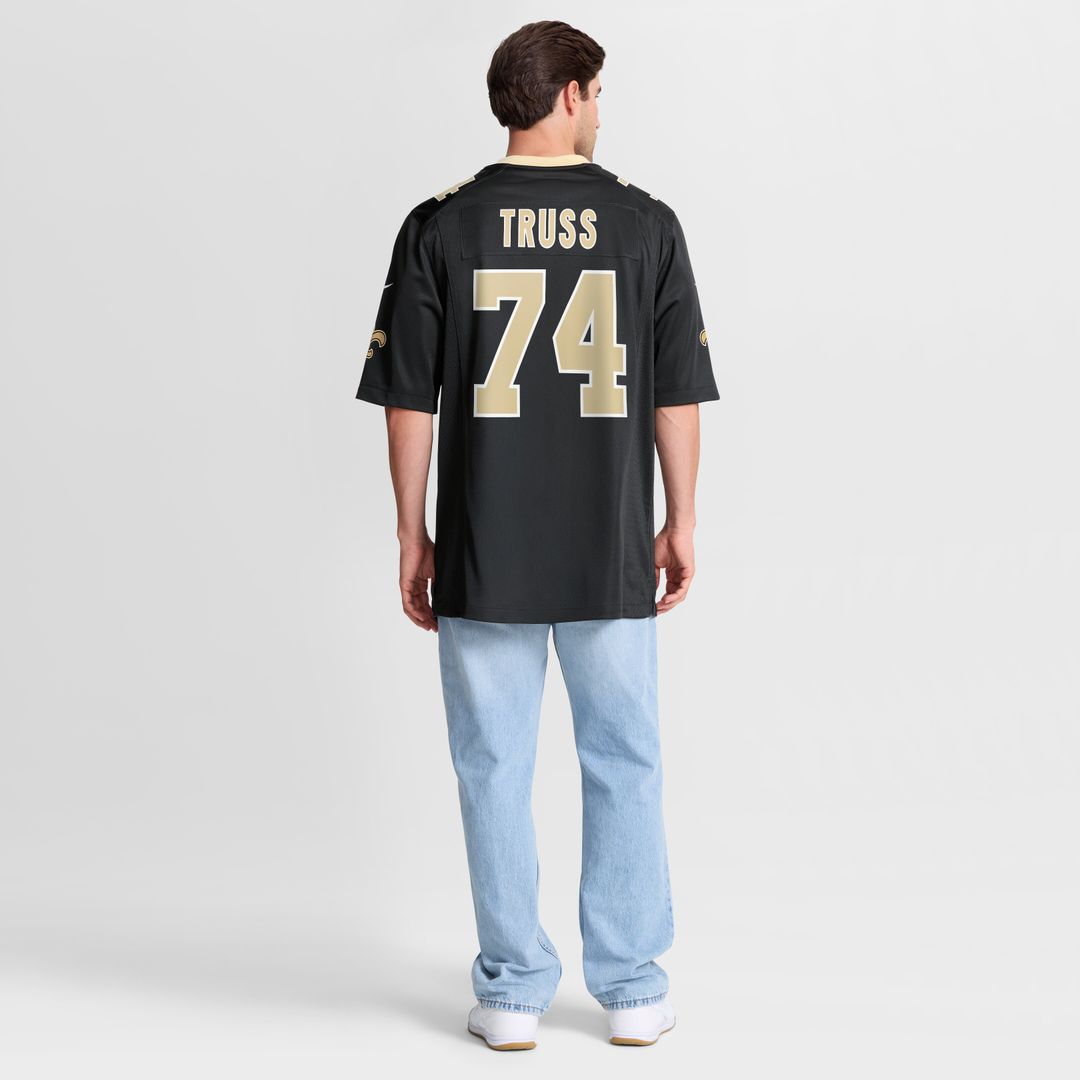 Xavier Truss New Orleans Saints Nike Team Game Jersey -  Black