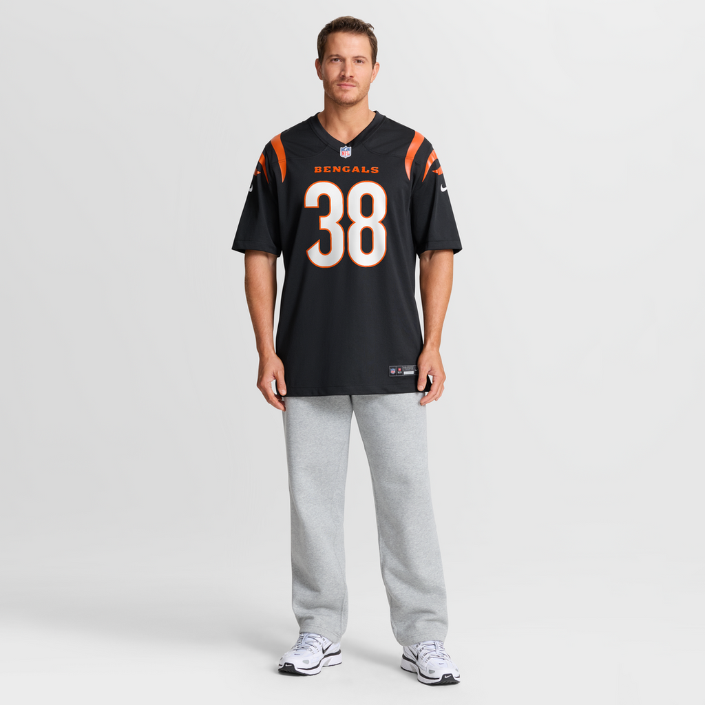 DJ Ivey Cincinnati Bengals Nike Team Game Jersey -  Black