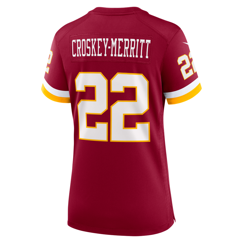 Jacory Croskey-Merritt Washington Commanders Nike Women's Hail Raiser Alternate Game Jersey - Black