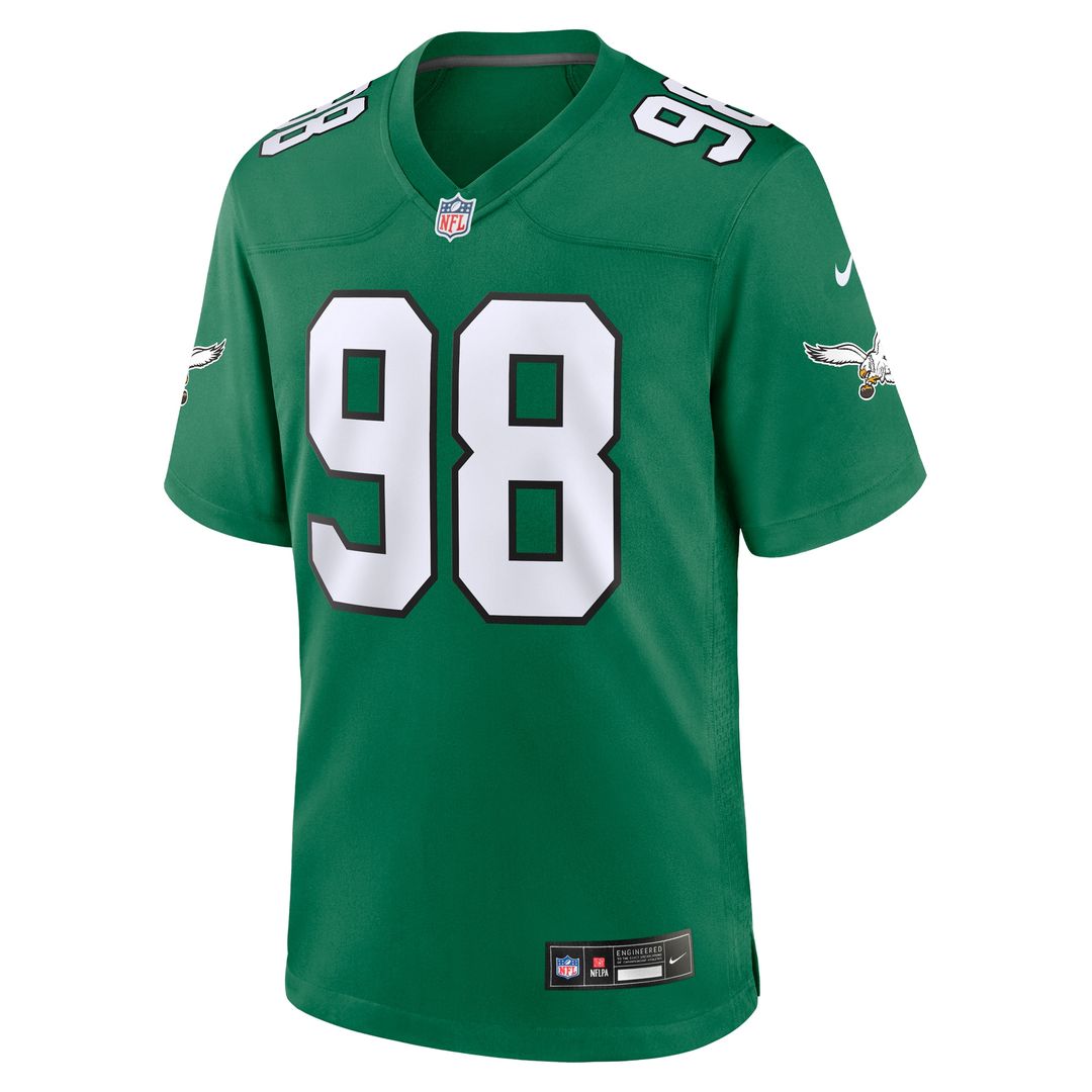 Jalen Carter Philadelphia Eagles Nike Team Game Jersey -  Midnight Green