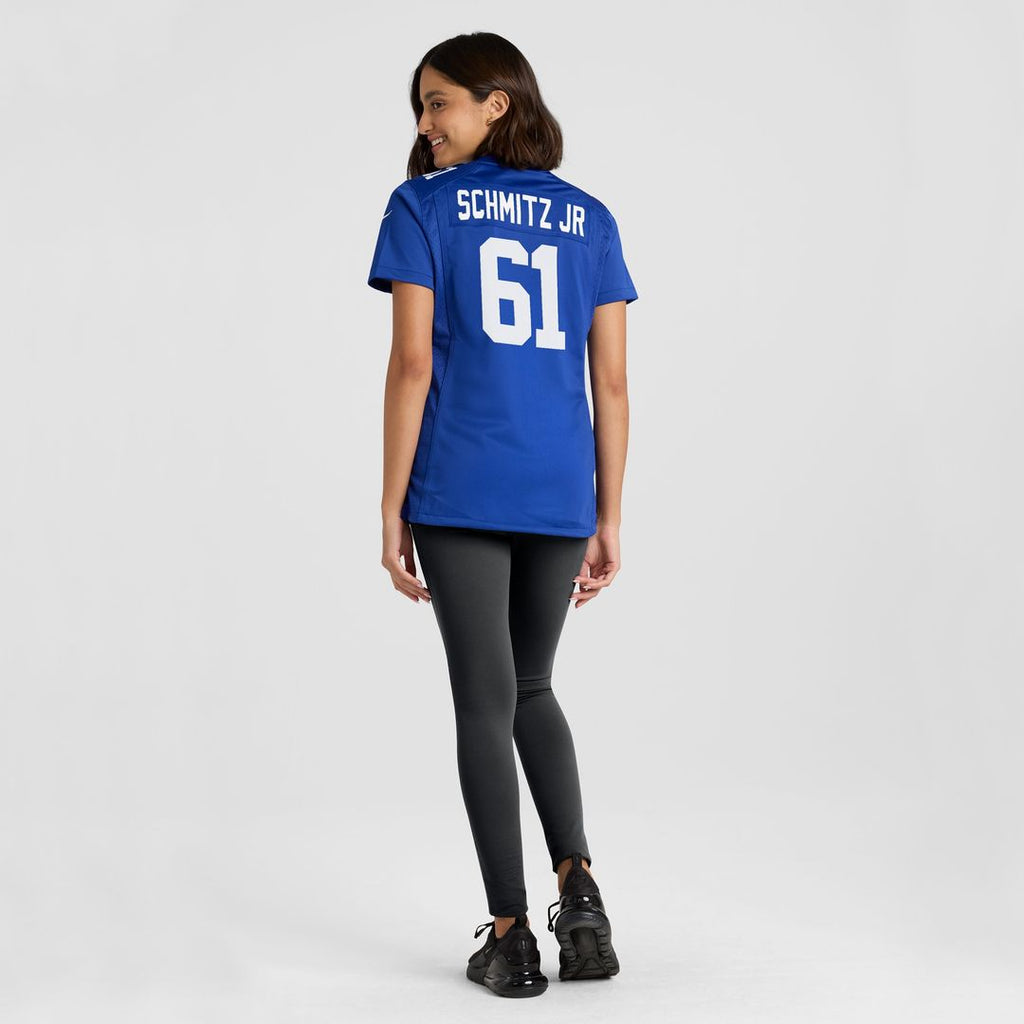 John Michael Schmitz Jr. New York Giants Nike Women's  Game Jersey -  Royal