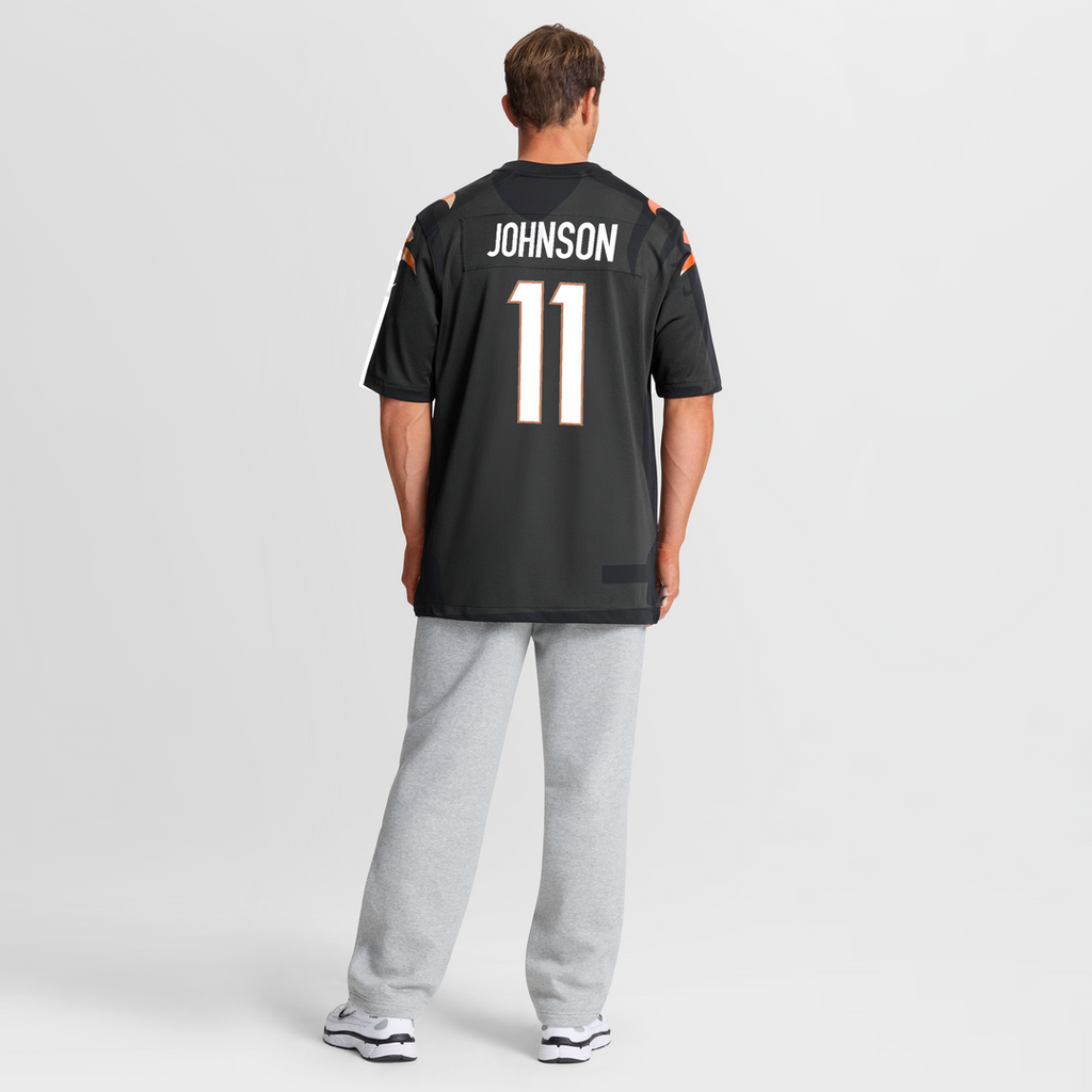 Josh Johnson Cincinnati Bengals Nike Team Game Jersey -  Black