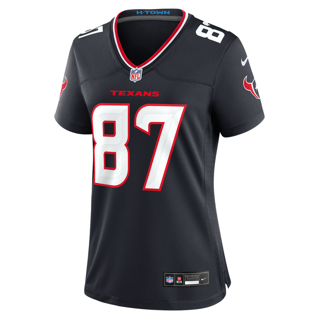 Foster Moreau Houston Texans Nike Women's Team Game Jersey -  Navy