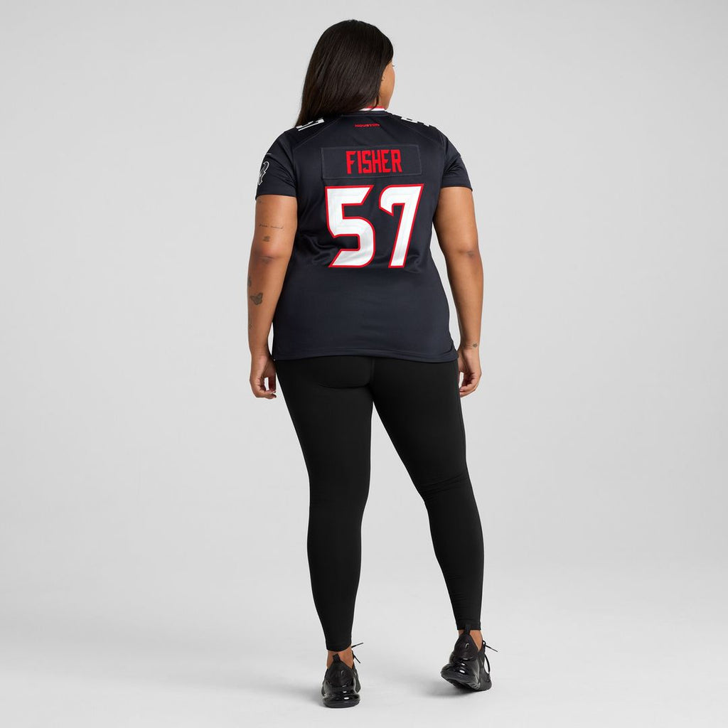 Blake Fisher Houston Texans Nike Women's Team Game Jersey -  Navy