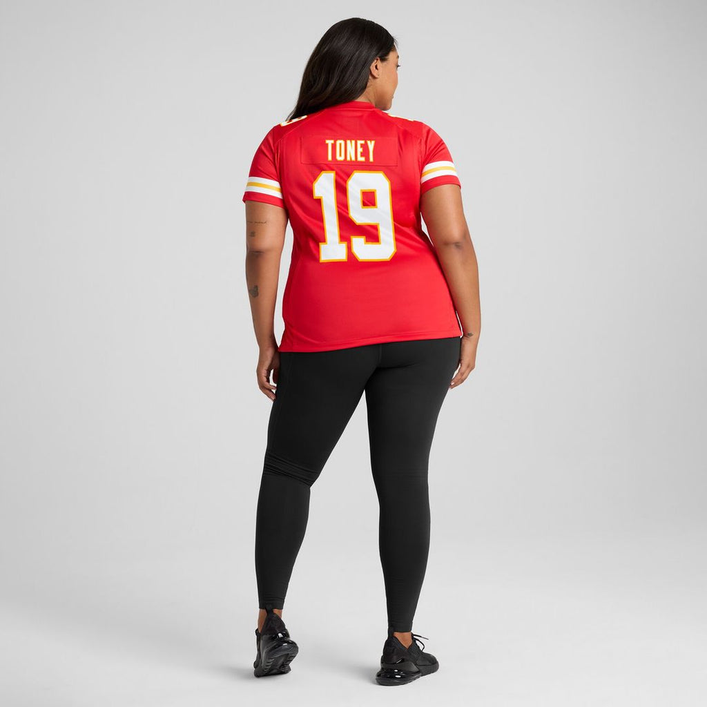 Kadarius Toney Kansas City Chiefs Nike Women's Game Player Jersey - Red