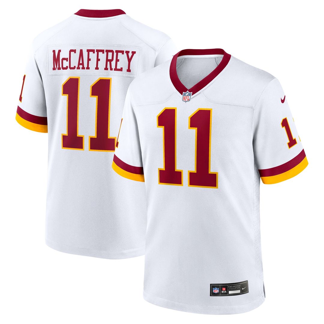 Luke McCaffrey Washington Commanders Nike Hail Raiser Alternate Game Jersey - Black