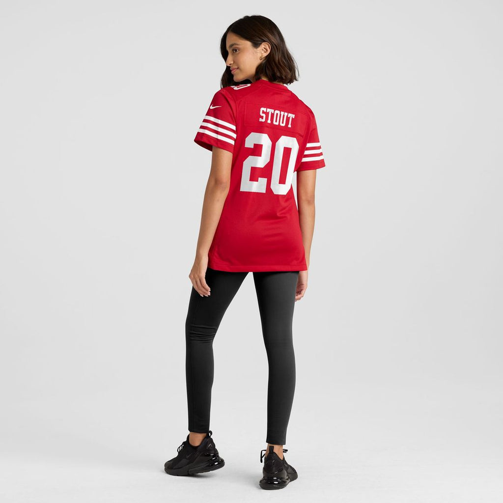 Upton Stout San Francisco 49ers Nike Women's Team Game Jersey -  Scarlet