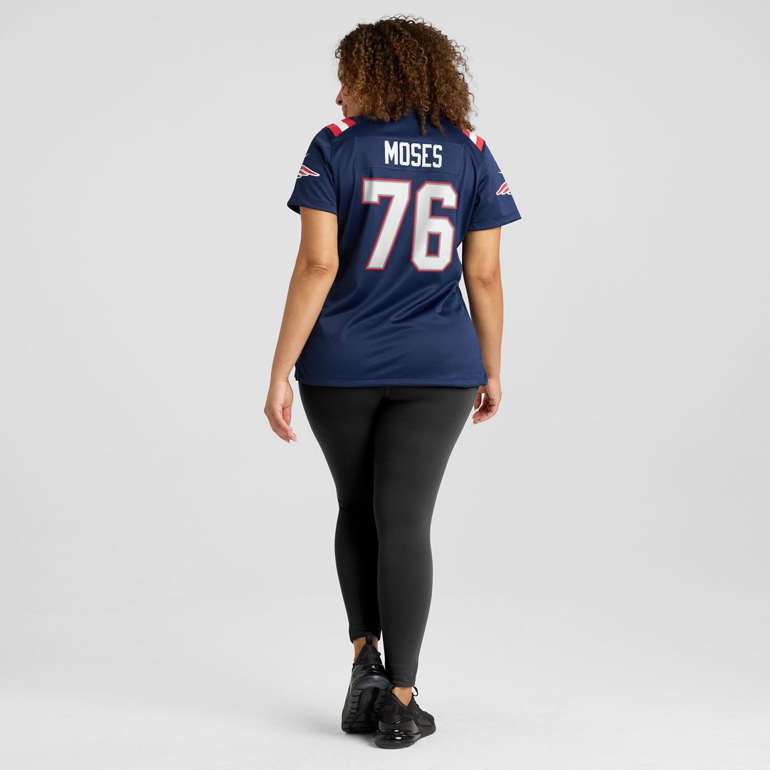 Morgan Moses New England Patriots Nike Women's Team Game Jersey -  Navy
