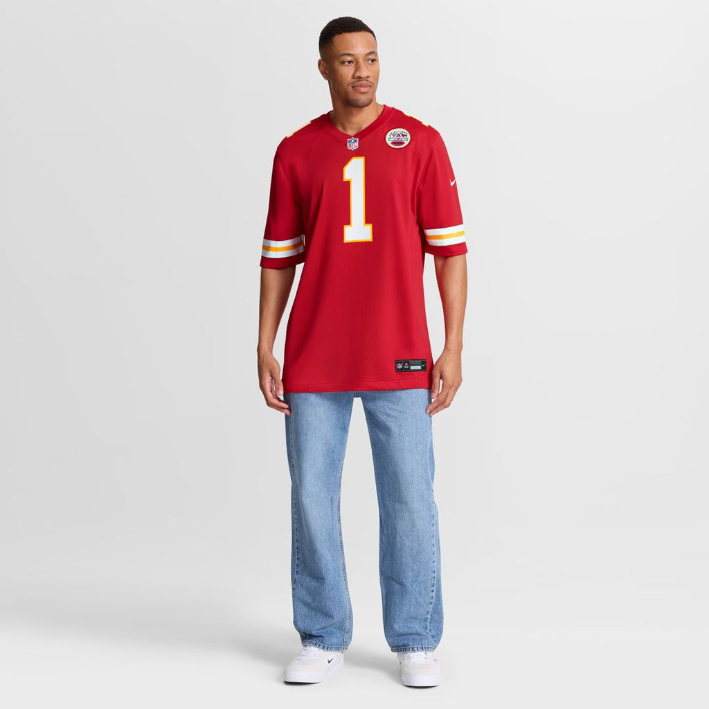 Number 1 Groom Kansas City Chiefs Nike Game Jersey - Red