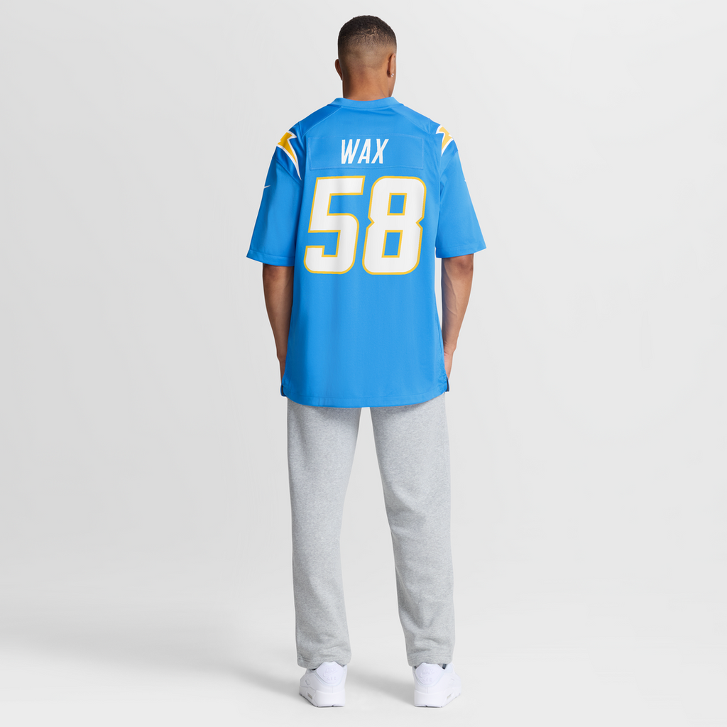Marlowe Wax Los Angeles Chargers Nike Team Game Jersey -  Powder Blue